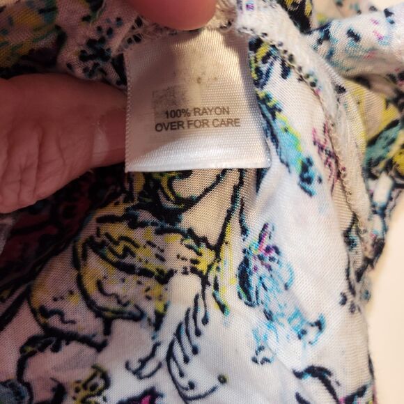 Relativity Medium Long Sleeve Button Up Medium Floral Blouse - Picture 5 of 10